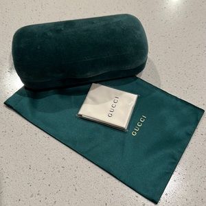 Gucci velvet eyeglasses case
